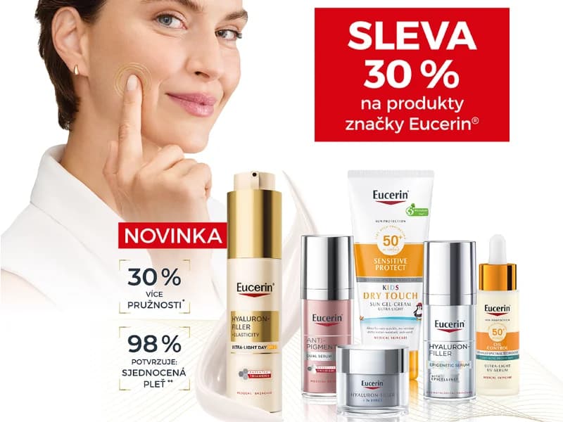 Sleva 30 % na produkty značky Eucerin