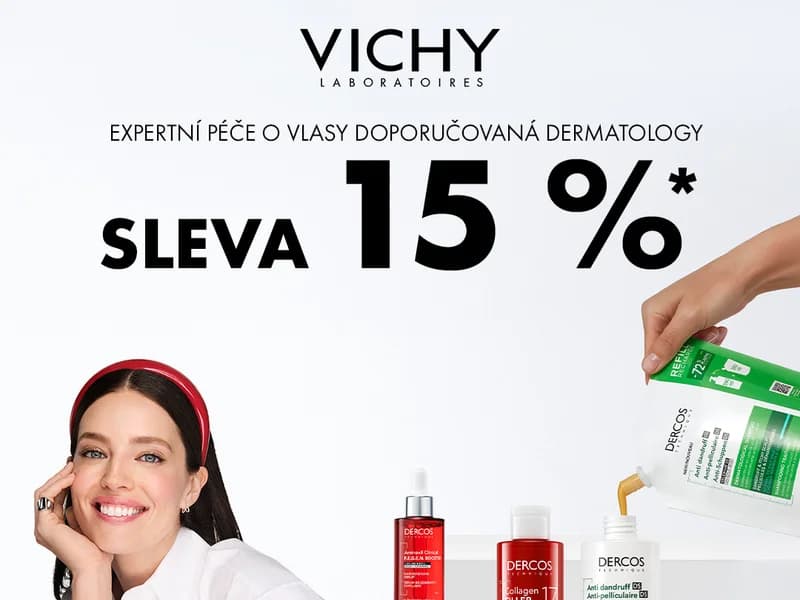 Sleva 15 % na všechny produkty Vichy Dercos