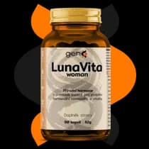 LunaVita GenX – doplněk stravy pro ženskou hormonální rovnováhu, menstruační cyklus a perimenopauzu